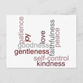 Frukt av Andens frukt ordkonst Vykort