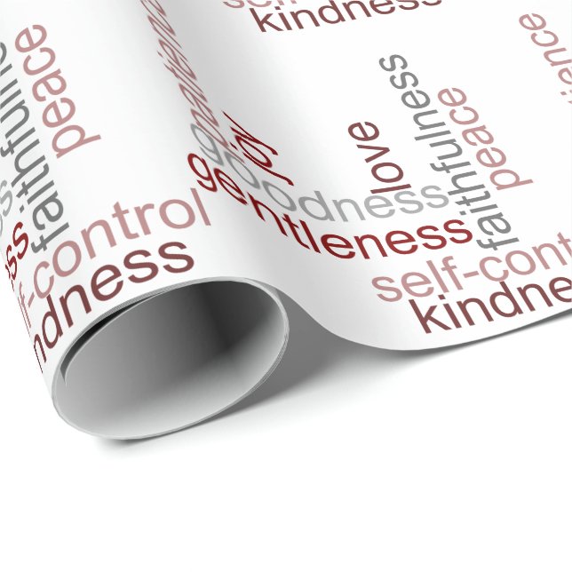 Frukt av andeordkonsten presentpapper (Rullad Hörn)