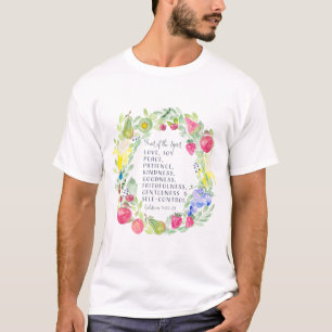 Frukt av andevattenfärgkonstverk t shirt