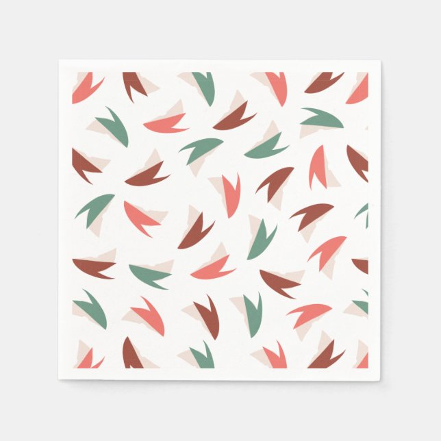 Frukt av äppelsegmentet Mönster II Pappersservett (Framsidan)