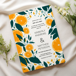 Frukt av botaniska orangar, färska sommarsäsongen, inbjudningar