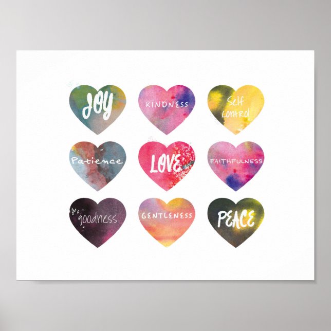 Frukt av den andliga skriften Poster väggkonst (Framsidan)