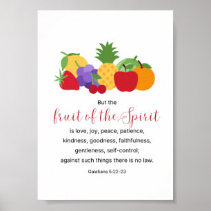 Frukt av den kristna bibelns Poster