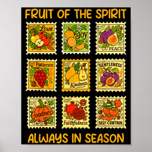 Frukt av den srita kristna tron Jesus Gud Älskare  Poster
