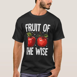 Frukt av den vise äpplet t shirt