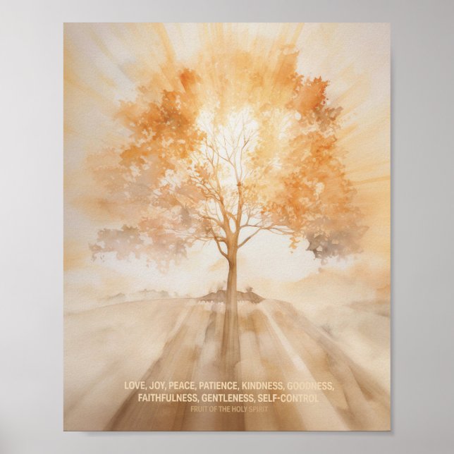 Frukt av Heliga, digital skrift, skisser. Poster (Framsidan)