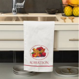Frukt av Personligen Kitchen Kökshandduk