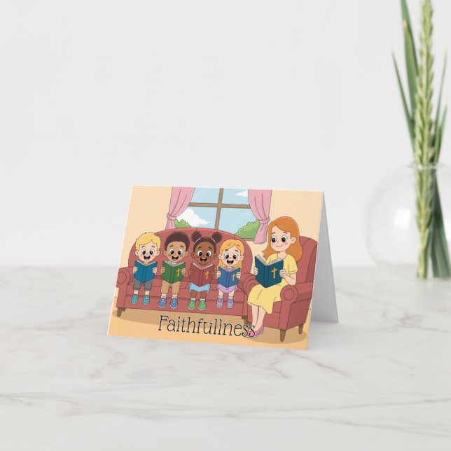 Frukt av själen: Faithness Child's Kort (Framsida)