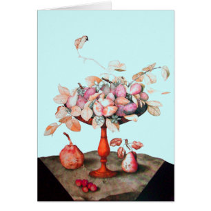 FRUKT AV SJÖFODER 5/JASMINER OCH KRYCKOR HÄLSNINGSKORT