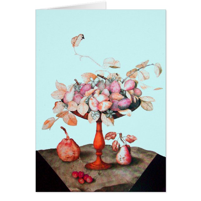 FRUKT AV SJÖFODER 5/JASMINER OCH KRYCKOR HÄLSNINGSKORT (Framsidan)