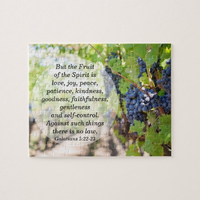 Frukt av Spirit Galatians 5:22-23  Pussel (Horisontell)