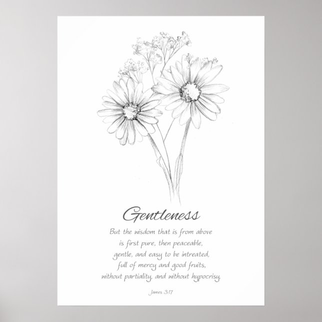 Frukt av Spirit James 3:17 Bibelskrift Poster (Framsidan)