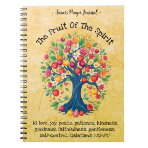 Frukt av spriten - Anpassningsbar Prayer Journal Anteckningsbok