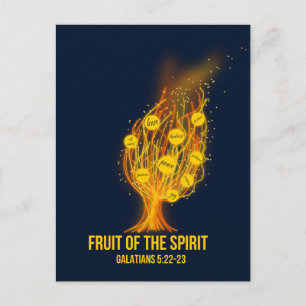 Frukt av spriten - Galatianer 5:22-23 Vykort