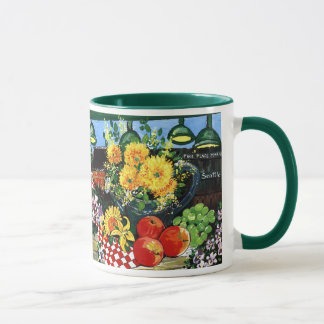 Frukt & blommor mugg