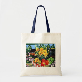 Frukt & blommor tygkasse