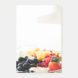 Frukt Bowl Breakfast Food Snack Nutrition Diet Post-it Block