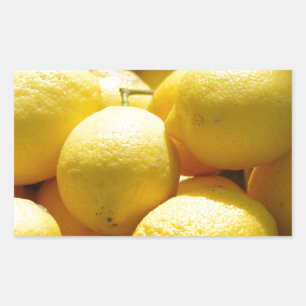 Frukt: Citroner Rektangulärt Klistermärke