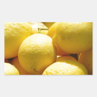 Frukt: Citroner Rektangulärt Klistermärke