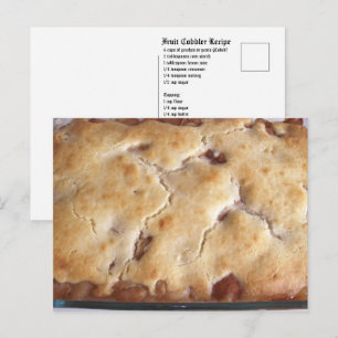 Frukt Cobbler Recept Postkort Vykort
