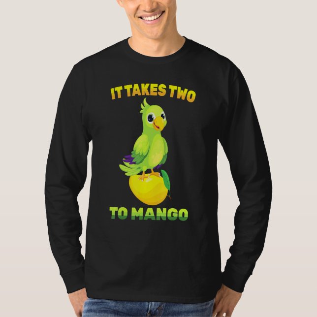Frukt - det tar två till Mango - Parrot Bird - Veg T Shirt (Framsida)