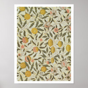 Frukt- eller Pomegranatetapetdesign Poster