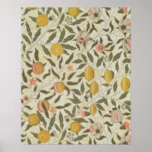 Frukt- eller Pomegranatetapetdesign Poster