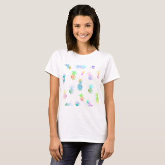 Frukt för ananas för ananasT-tröja tropisk lycklig Tee Shirt
