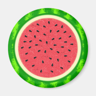 Frukt för vattenmelonskivasommar med skal magnet