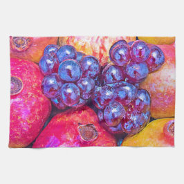 Frukt, fortfarande livskonst kökshandduk