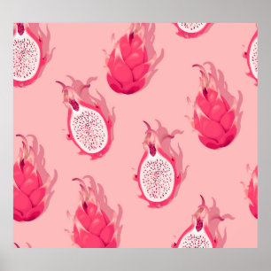 Frukt från Dragon: Sömlös, hög detaljnivå Poster