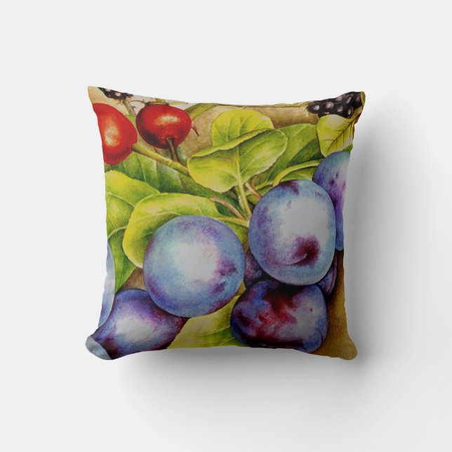 Frukt från Hedgerow bra art. Kudde (Framsida)