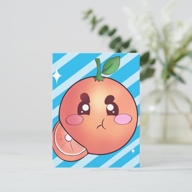 Frukt från surt Arg Orange Vykort (Stående Fram)