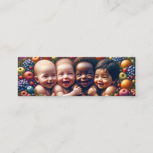 Frukt från Womb - Psalm 127:3 KJV-kort Mini Box Visitkort (Framsida)