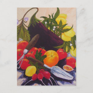 Frukt- & grönsakmedley vykort