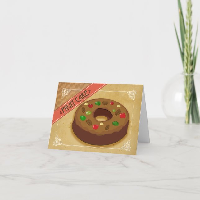 Frukt Kaka: Julkort Helgkort (Framsida)