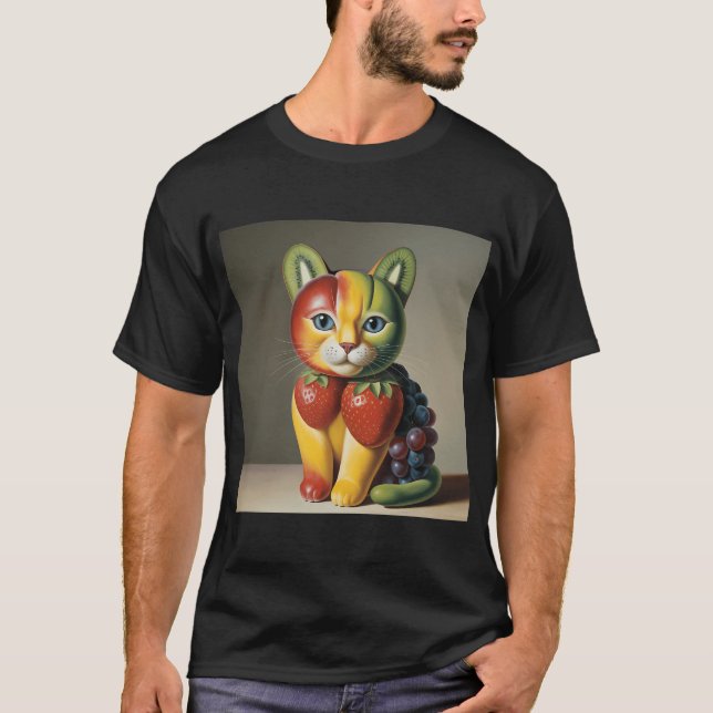 Frukt Katt T Shirt (Framsida)