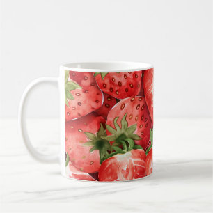Frukt Kopp - Jordgubbsdesign Cermic Mugg