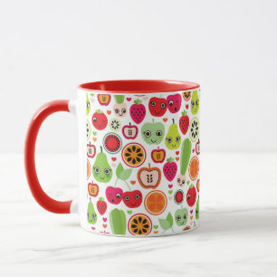 frukt lurar illustrationäpplet mugg