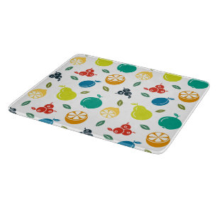 Frukt Mönster, plommon, Orange, citron, päron, äpp