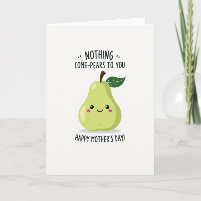 Frukt Mors Dag Punchkort Kort (Framsida)