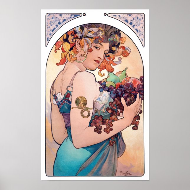 Frukt, Mucha Poster (Framsidan)