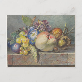 Frukt- och blomsterstilleben (1824 - 1900)  vykort