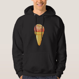 Frukt och gräs av äppelisfrukter och isgrädde 1 hoodie