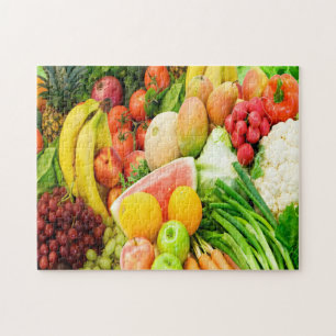 Frukt och grönsaker Älskare Jigszawa Puzzle Pussel