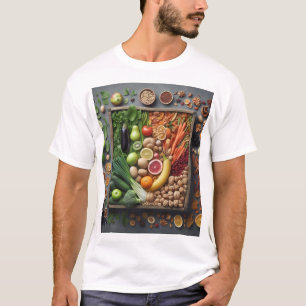 "Frukt och grönsaker med friska vitaminer Desi T Shirt