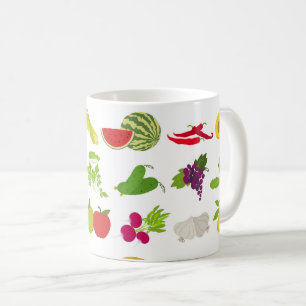 Frukt och grönsaker, Mugg - Färska och färglösa pr