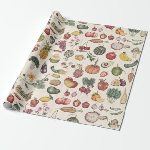 Frukt och grönsaker Papprare Presentpapper