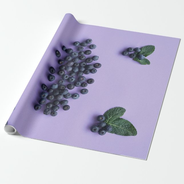 Frukt och grönsaker presentpapper (Utrullad)