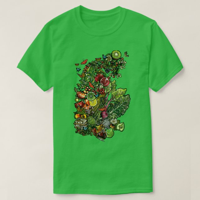 Frukt och grönsaker t shirt (Design framsida)